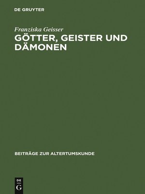 cover image of Götter, Geister und Dämonen
